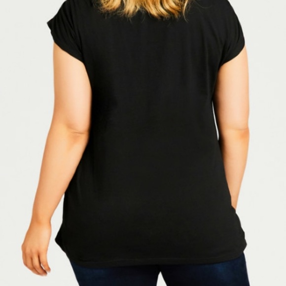 NWT Avenue loralette bling pocket  tee 1X - Picture 7 of 7